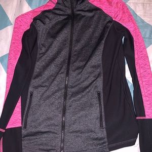 Pink and black athletic jacket